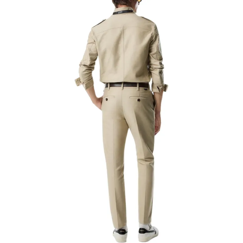 TOM FORD Satin Stand Collar Outershirt-2