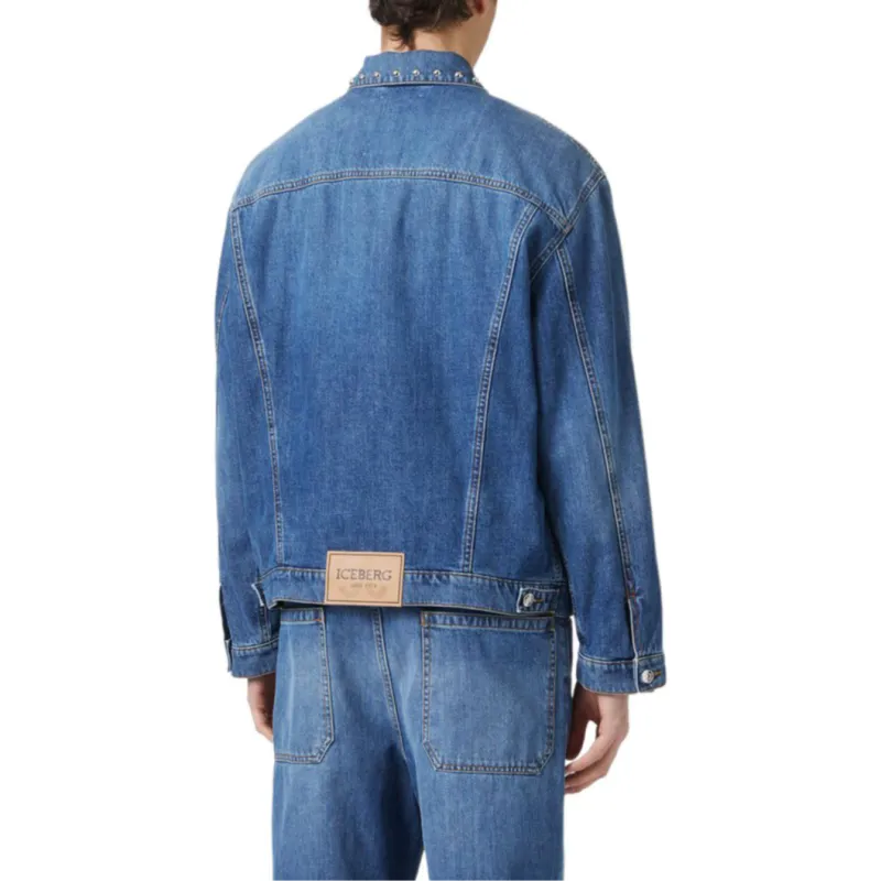 Iceberg Denim Jacket Unisex Blue-3