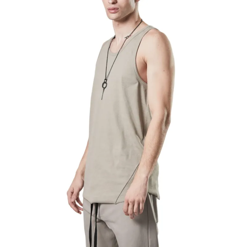 THOM KROM Tank Tops Men's Light Brown-3