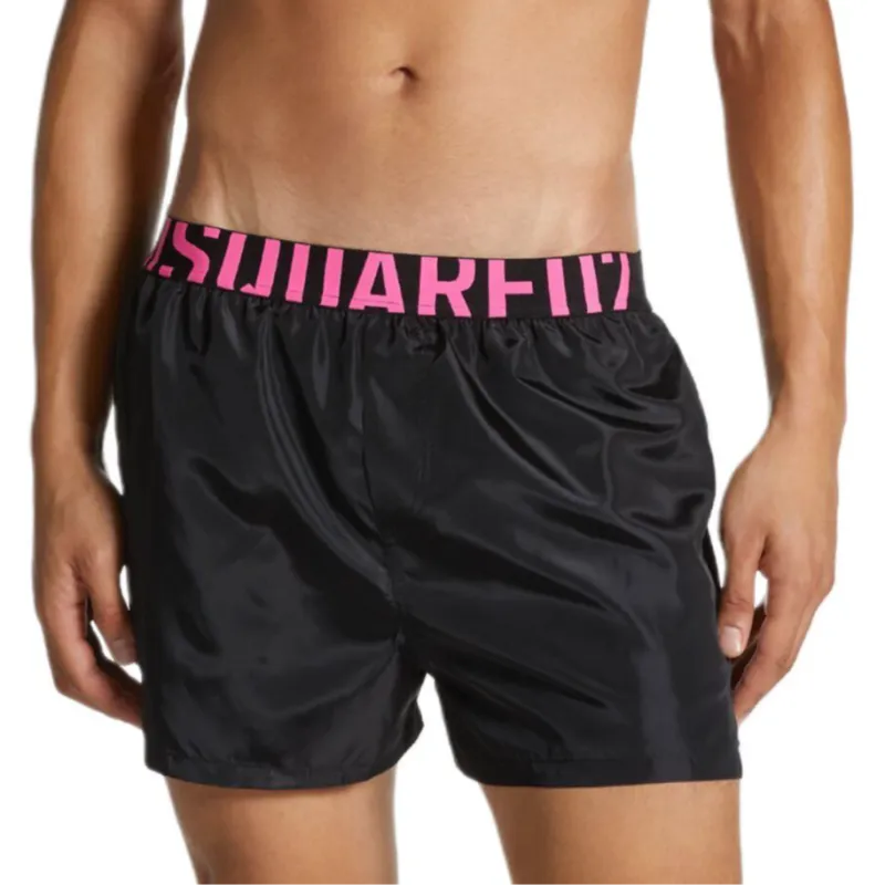 DSQUARED 2 Logo Waist Midi Swim Boxer Shorts-2