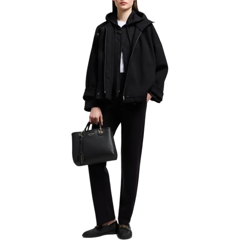 EMPORIO ARMANI Double Jersey Trousers With Elasticated Waist-3