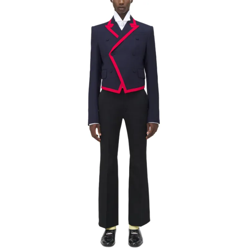 Alexander McQueen Business Suit Coat Men's Marine Blue-2
