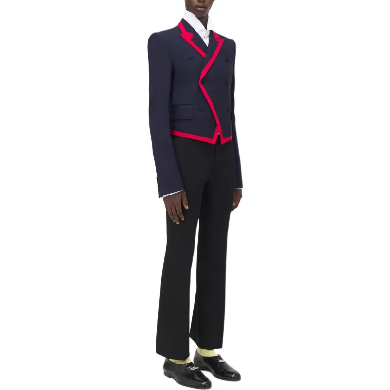 Alexander McQueen Business Suit Coat Men's Marine Blue-4