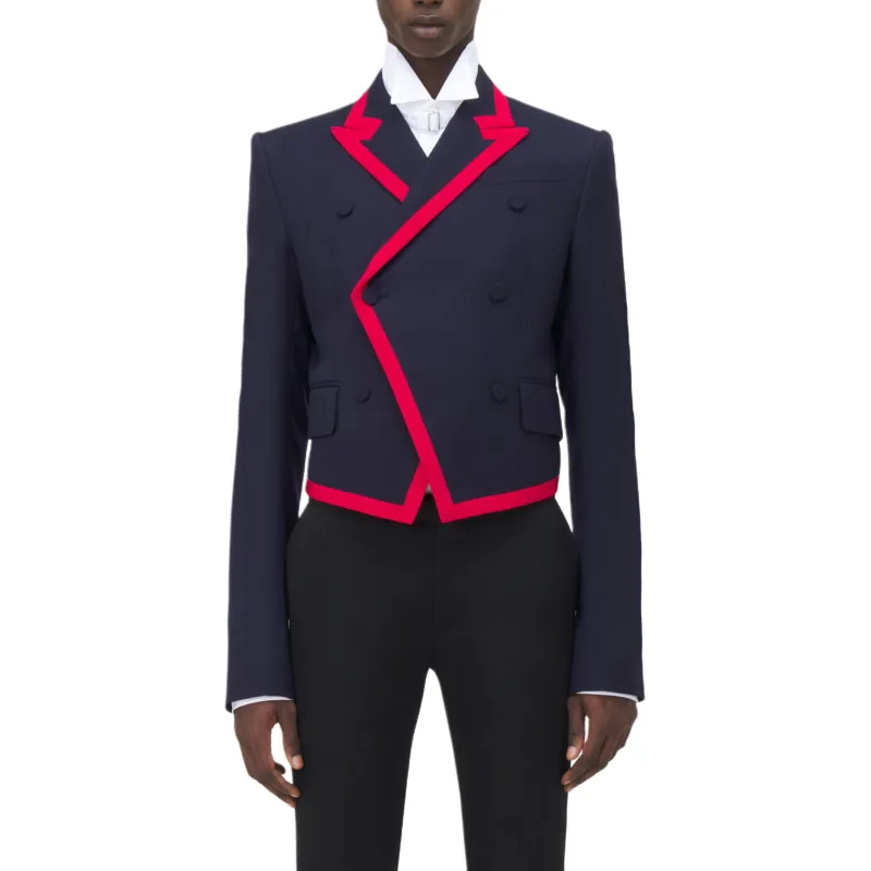 Alexander McQueen Business Suit Coat Men's Marine Blue-1