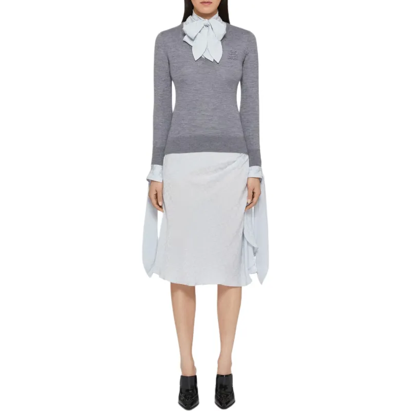 Givenchy Silk Midi Skirt-1