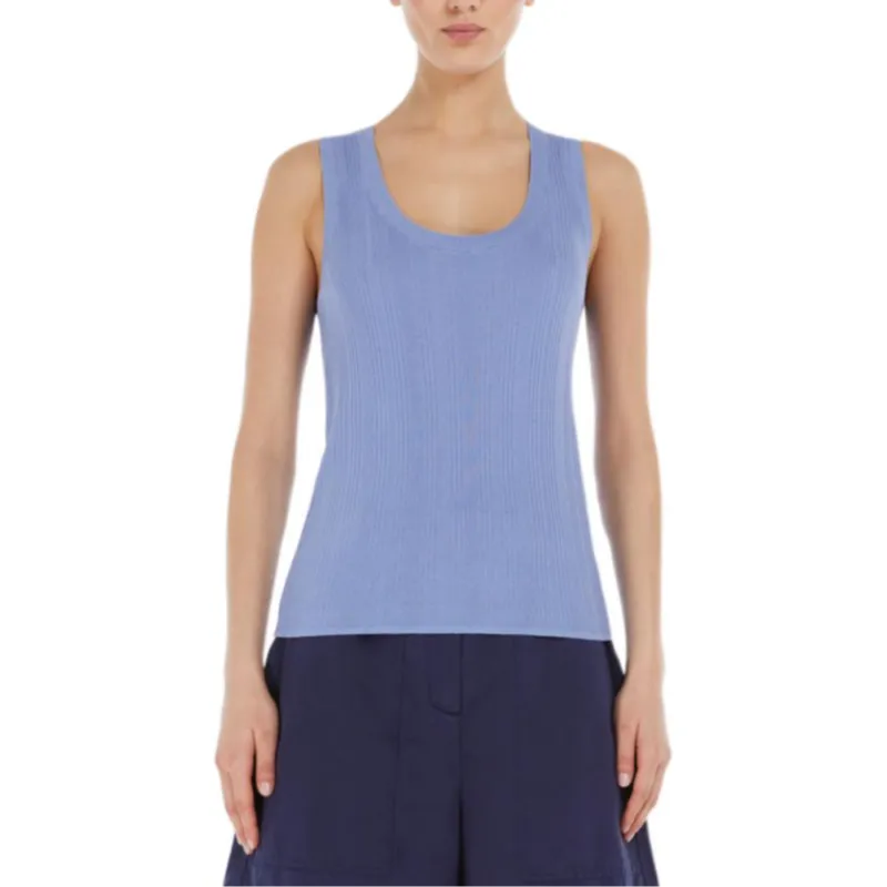 WEEKEND MaxMara Tank Top Women's Light Blue-2