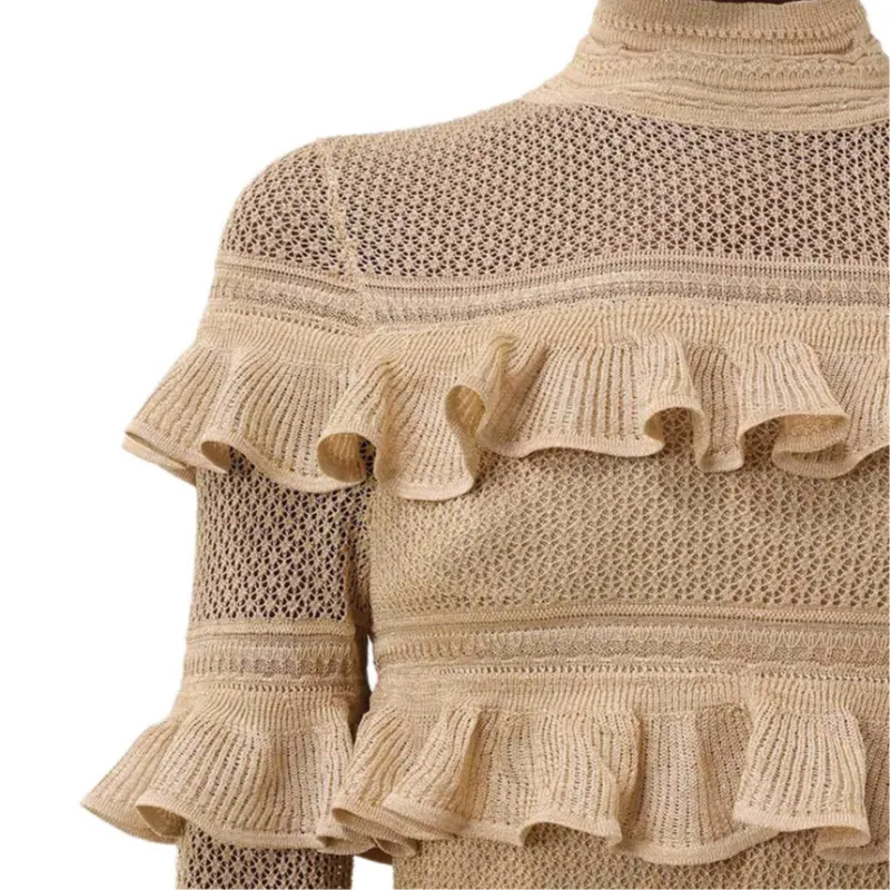 Zimmermann SS25 Long Sleeved Dresses Women's Brown-5