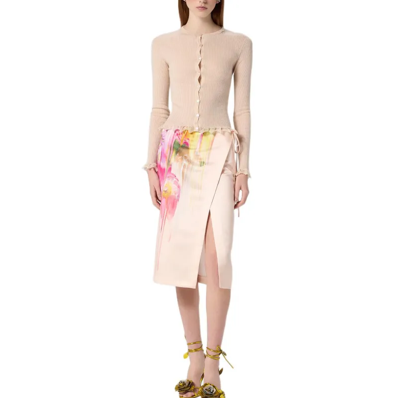 Blumarine Ruffled trim Cardigan-1