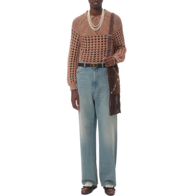 Valentino SS25 Jeans Men's Blue-1