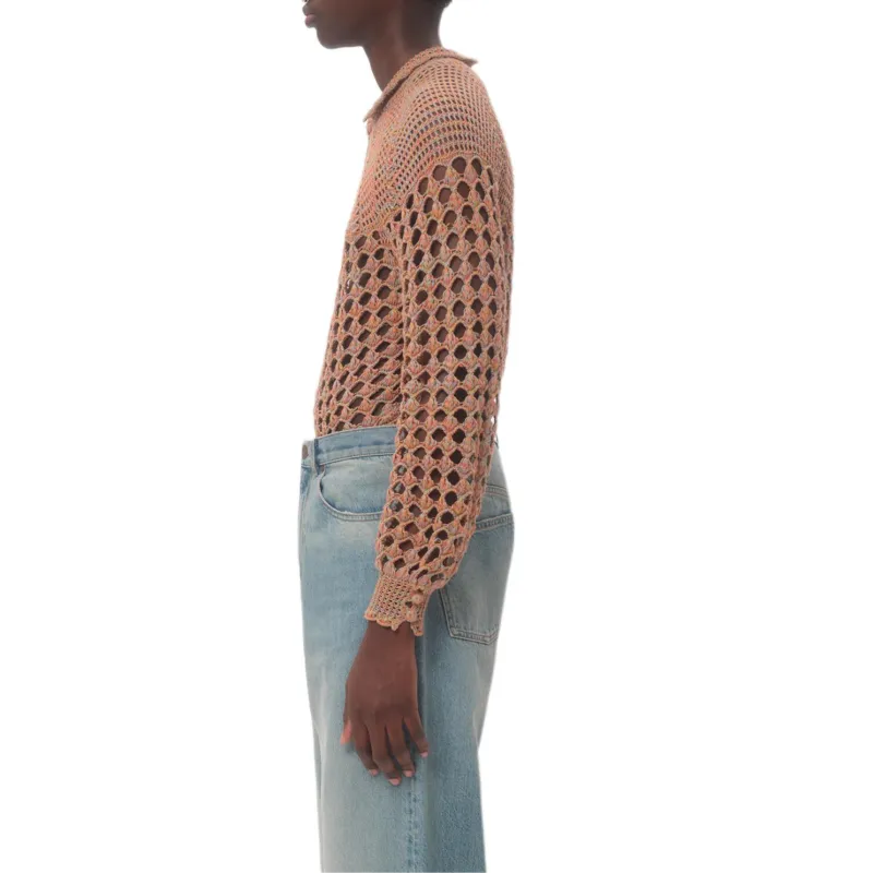 Valentino Perforated Knitted Shirt-4