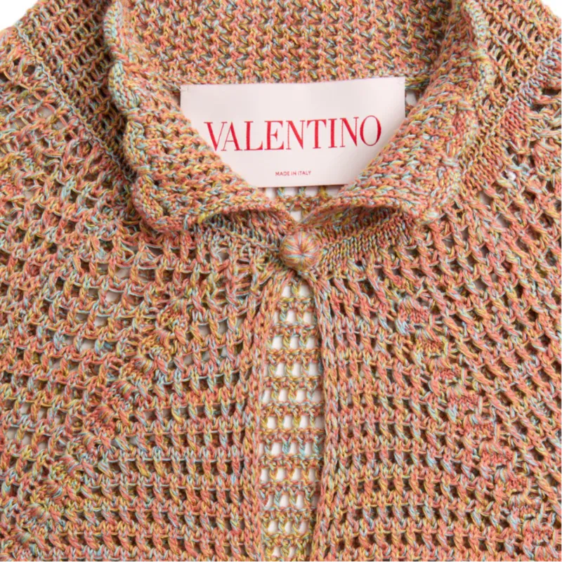 Valentino Perforated Knitted Shirt-8