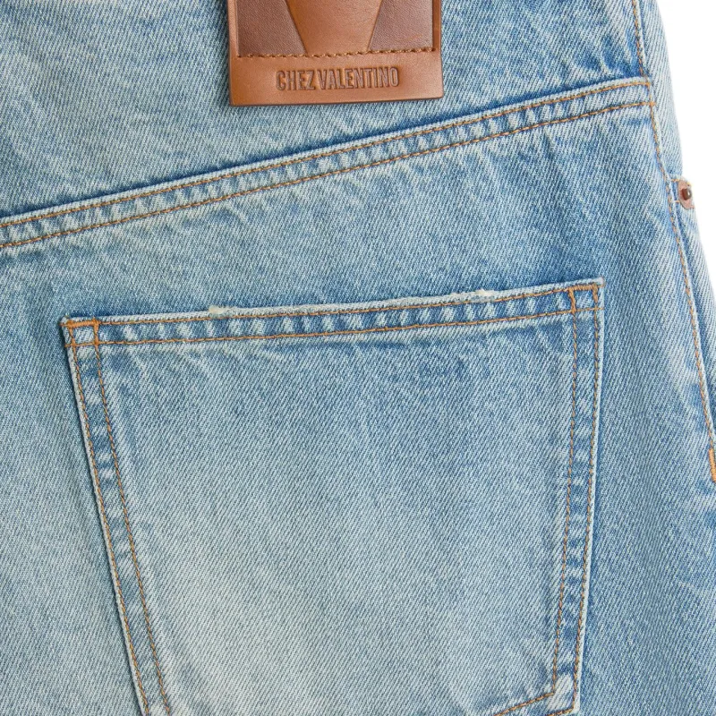 Valentino SS25 Jeans Men's Blue-5