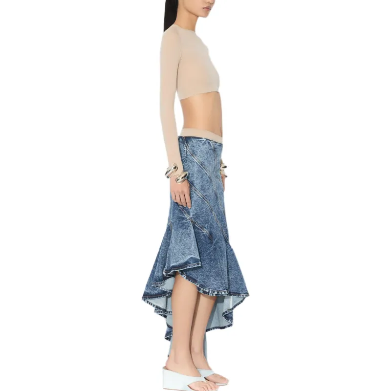 Alaia Spiral Midi Skirt-4