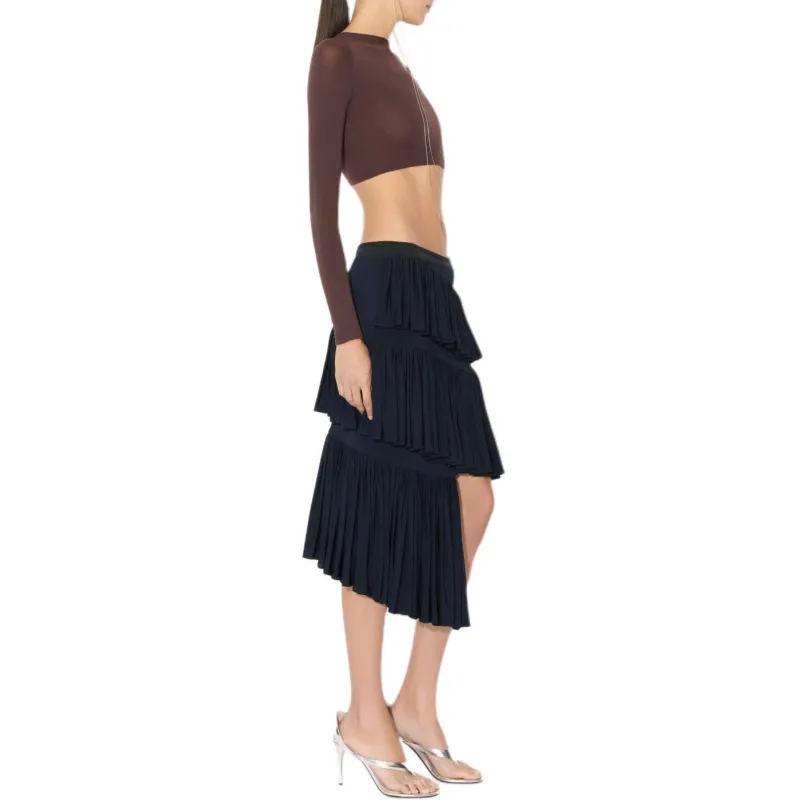 Alaia Spiral Jersey Mini Skirt-4