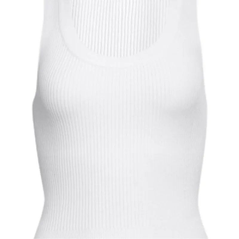 Alaia Sleeveless Ribbed Knit Bodysuit-2