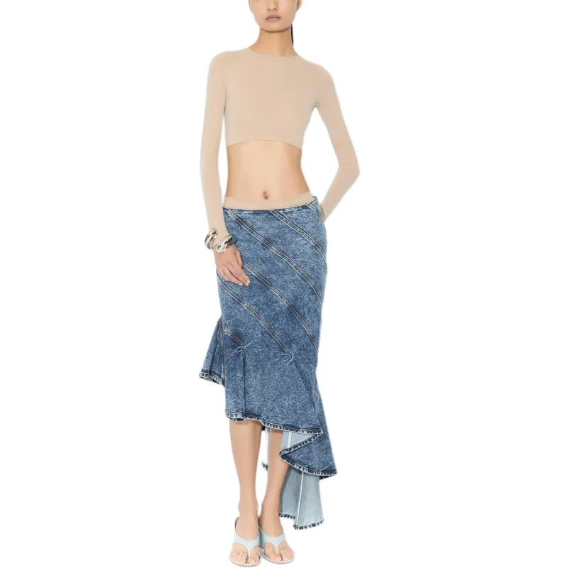 Alaia Spiral Midi Skirt-2