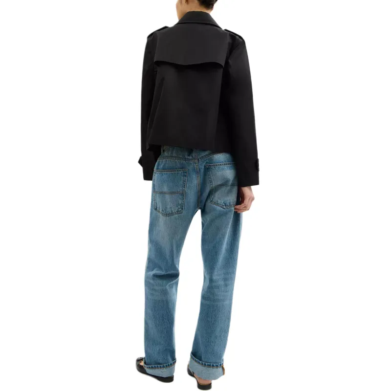 COACH SS25 Trench Coat Women's Black-2
