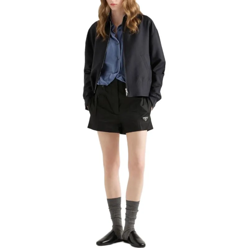 PRADA High waisted Tailored Shorts-1