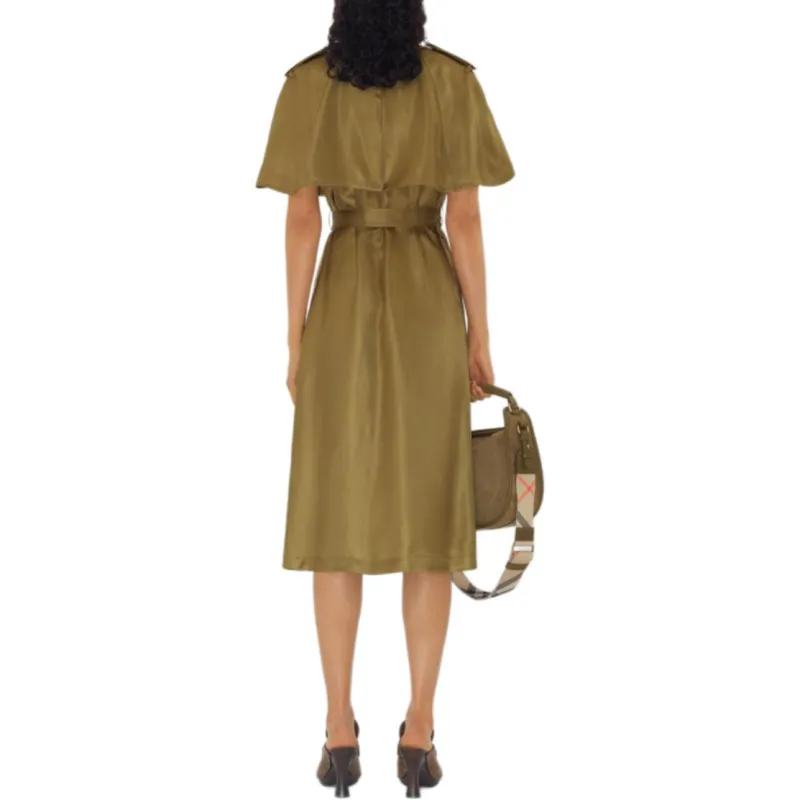 Burberry SS25 Short Sleeved Dress Women's Brown-2