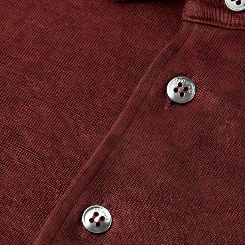 Loro Piana SS25 Polo Shirt Men's Dark Chestnut-6