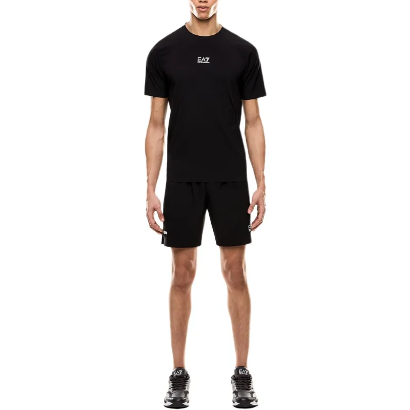 EMPORIO ARMANI Logo print T shirt And Short Set-1