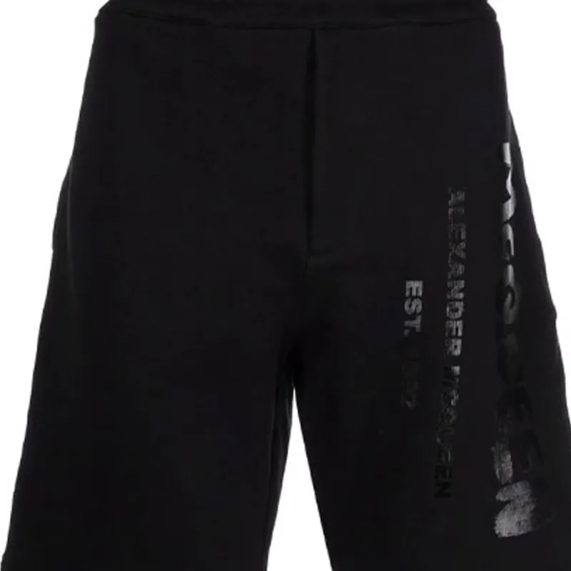 Alexander McQueen Graffiti Logo Printed Shorts-4