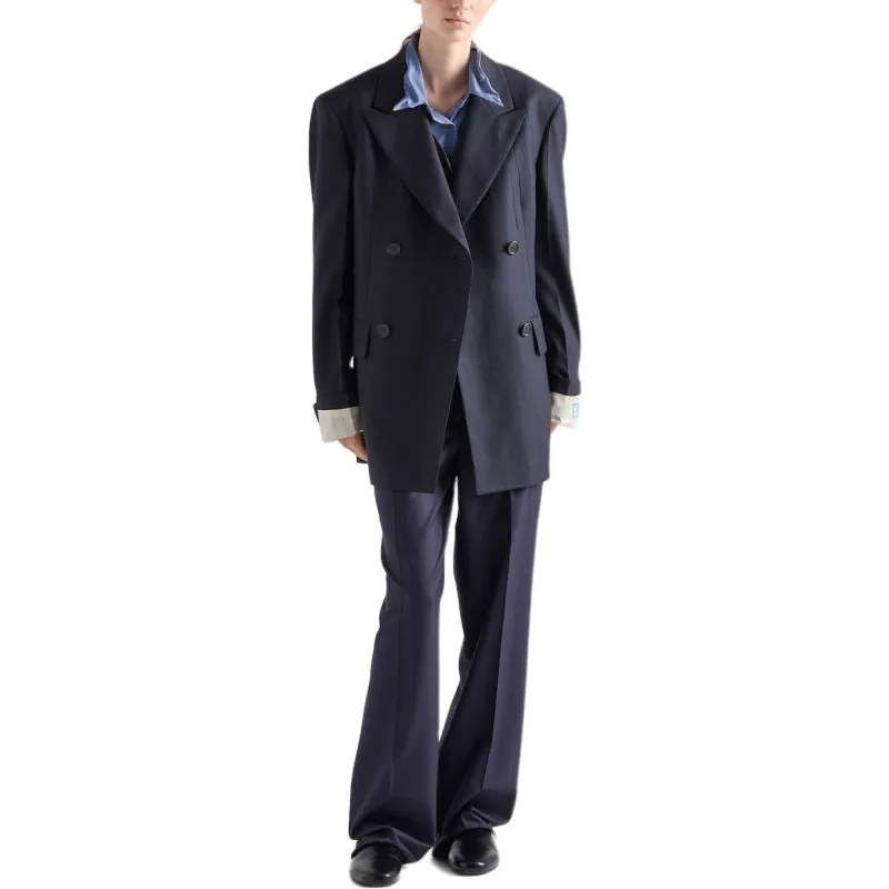 PRADA Double Breasted Tailored Blazer-2