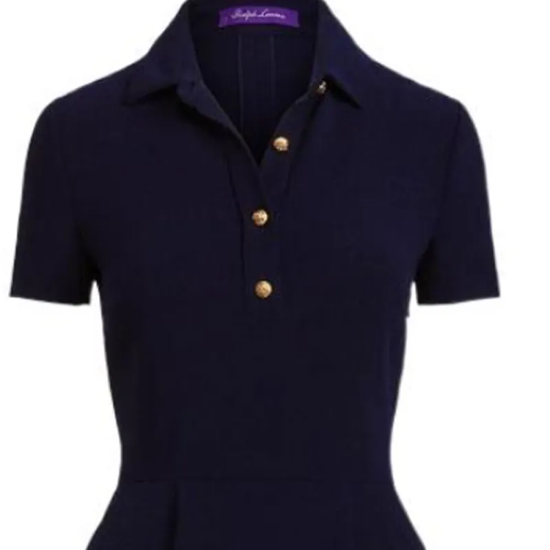 Polo Ralph Lauren Short Sleeved Dresses Women's Marine Blue-3