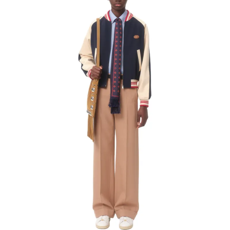 Valentino SS25 Casual Pants Men's Brown-1