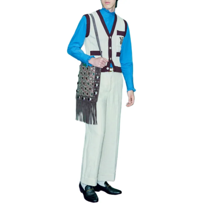 Valentino SS25 Casual Pants Men's Beige-6