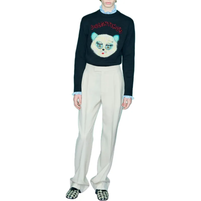 Valentino SS25 Casual Pants Men's Beige-5