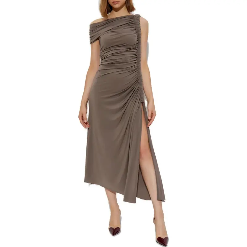 Alaia Draped Asymmetrical Cut Dress-1