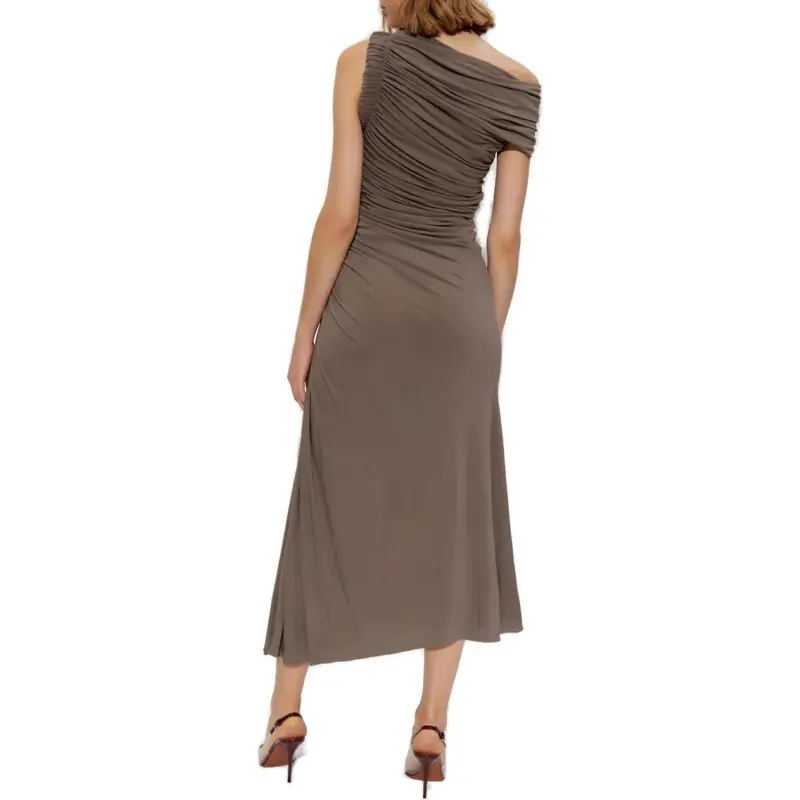 Alaia Draped Asymmetrical Cut Dress-2