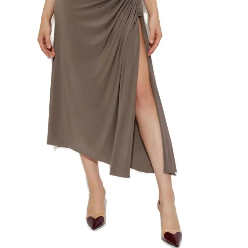 Alaia Draped Asymmetrical Cut Dress-3
