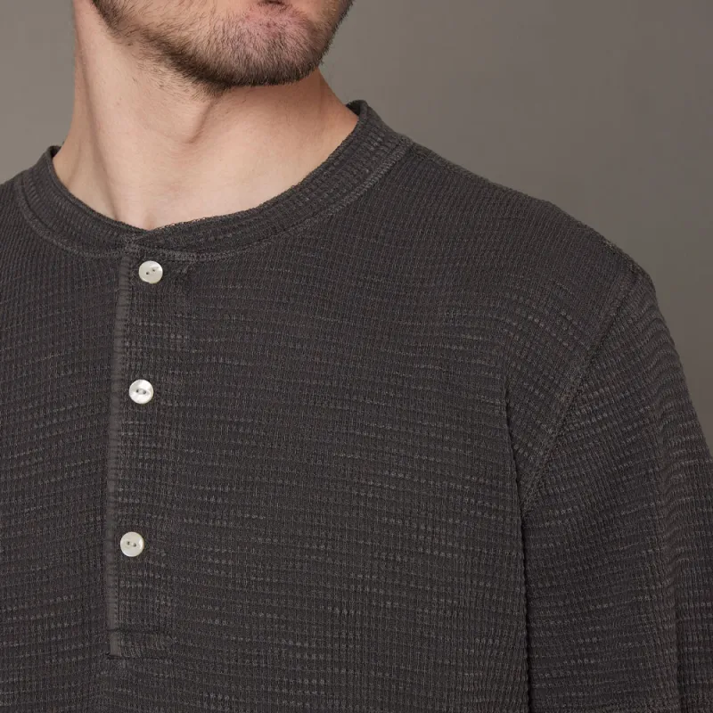 Double RL Henley Cotton T shirt-4