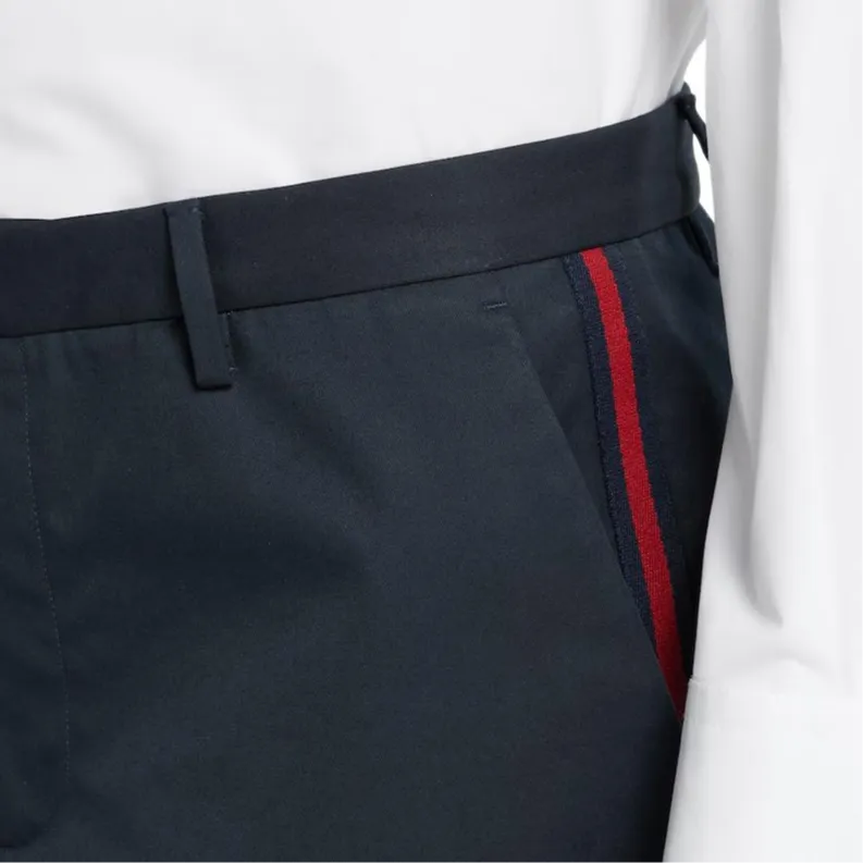GUCCI Casual Pants Men's Marine Blue-4