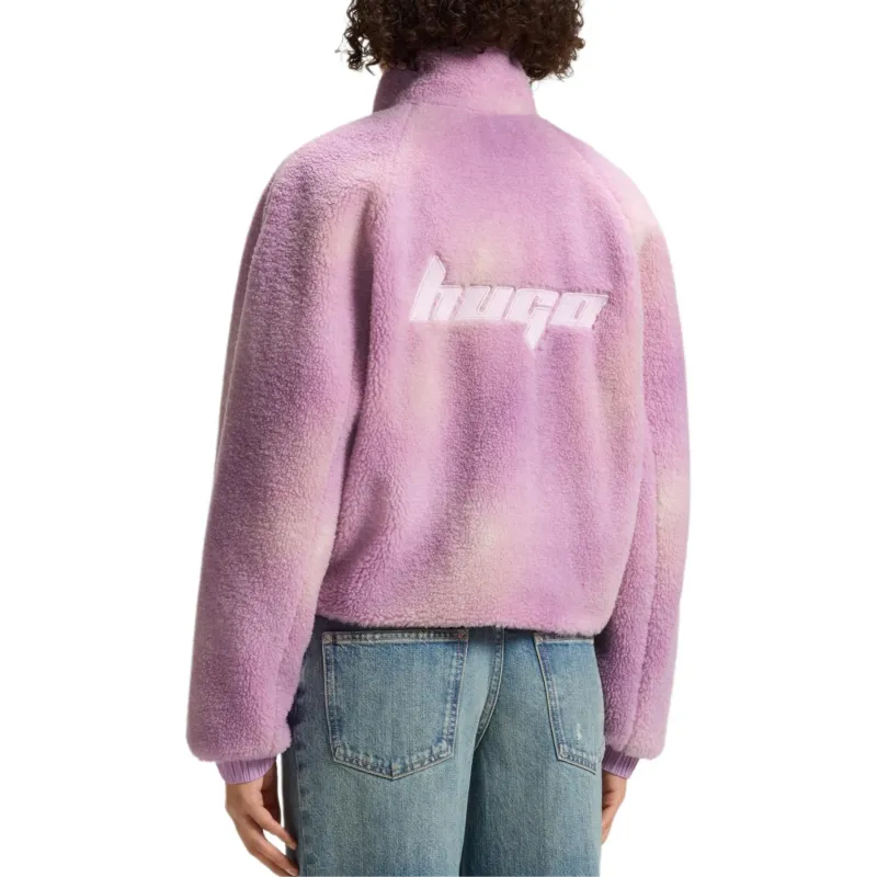 HUGO BOSS Velvet feel Coat Women's Purple-3