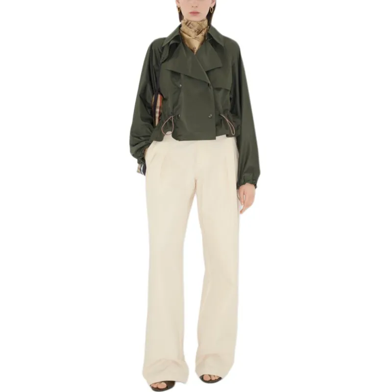 Burberry SS25 Trench Coat Women's Green-1