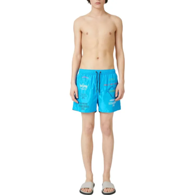 Iceberg Swimming Shorts Men's Blue-1