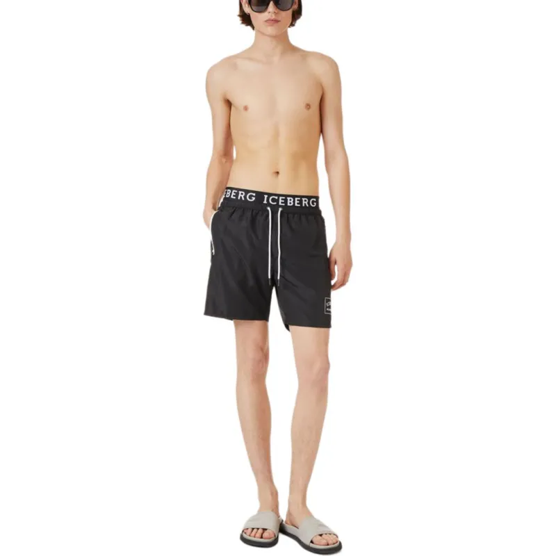 Iceberg Swimming Shorts Men's Black-1