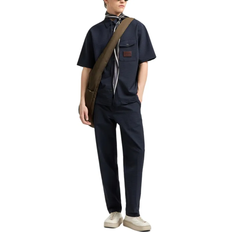 EMPORIO ARMANI Shirt Men's Marine Blue-2