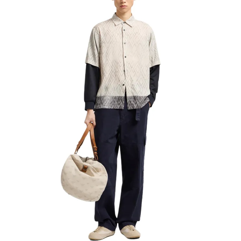 EMPORIO ARMANI Shirt Men's Beige-1