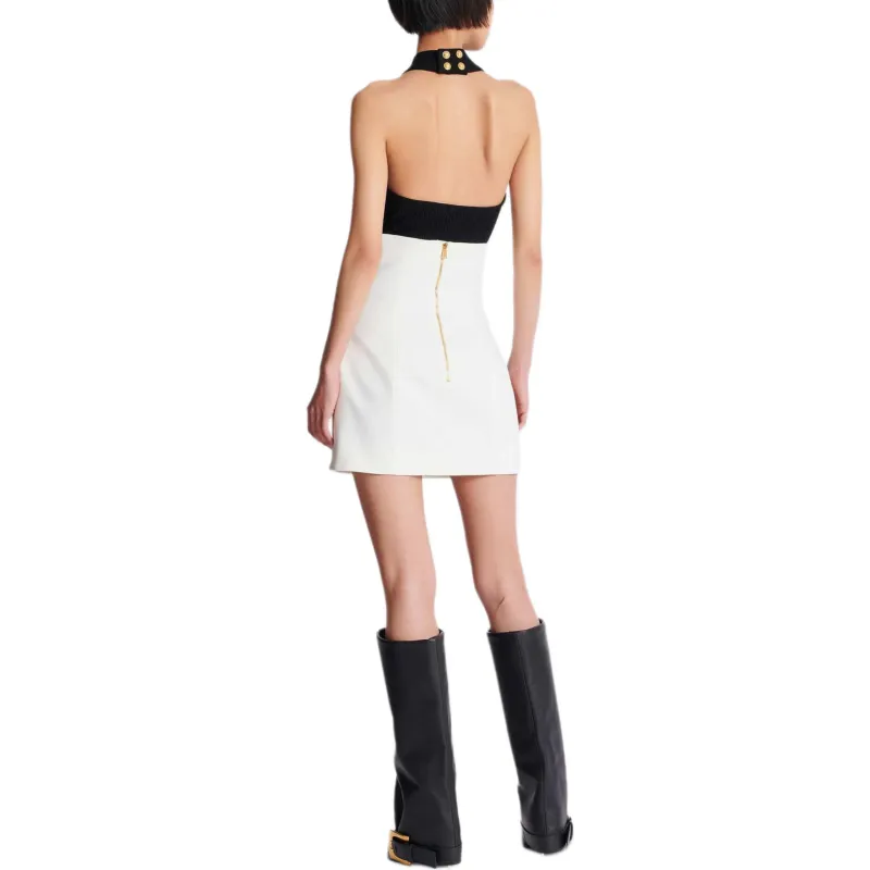 BALMAIN Decorative button Mini Skirt-3
