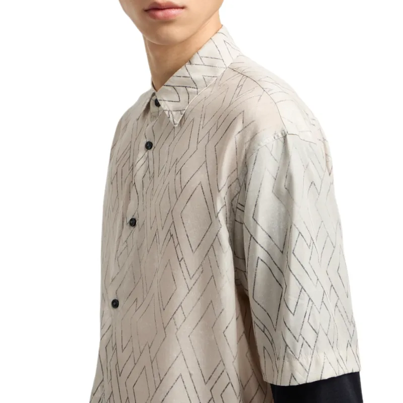 EMPORIO ARMANI Shirt Men's Beige-3