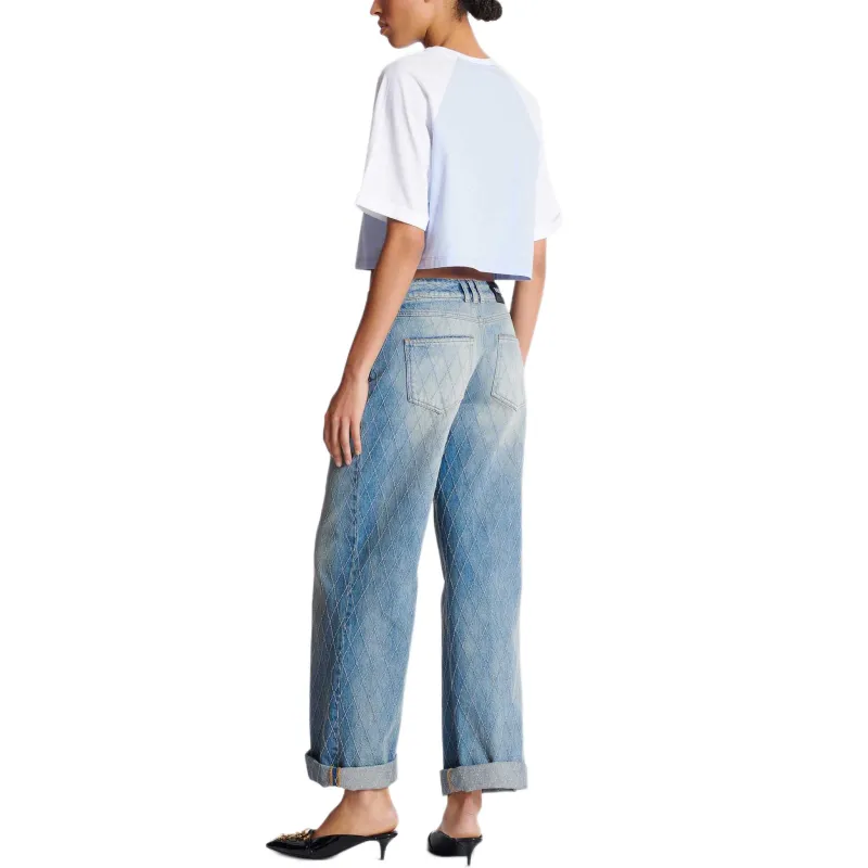 BALMAIN Cropped T shirt-3
