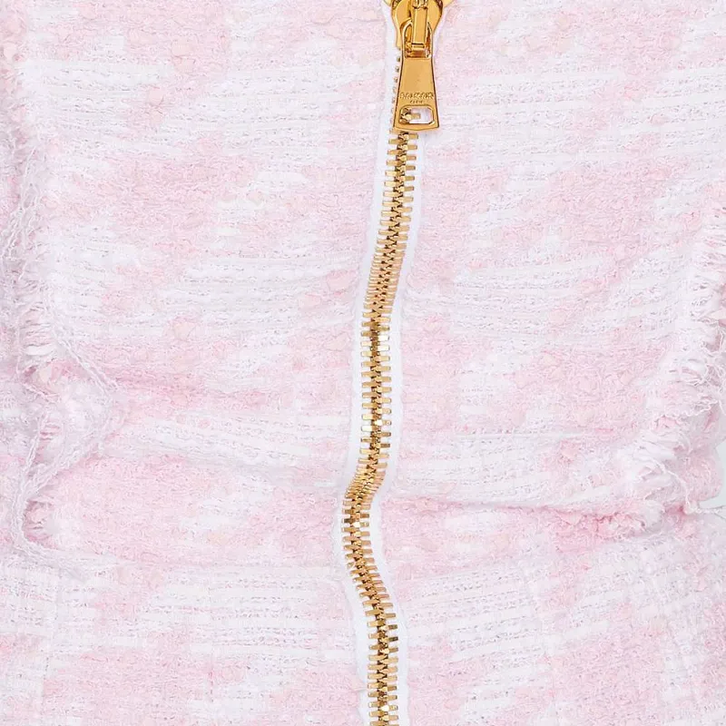 BALMAIN Tweed A line Mini Dress-7