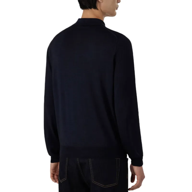 CANALI Polo Shirt Men's Marine Blue-2