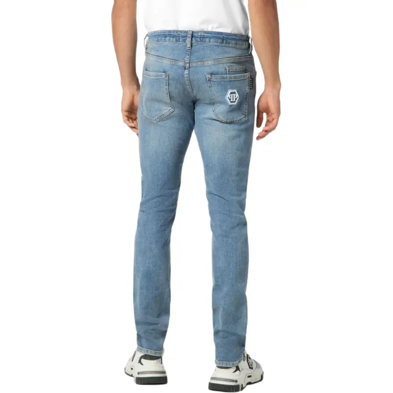 PHILIPP PLEIN Hexagon appliqué Jeans-1