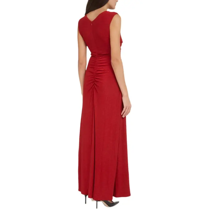 DVF Diane Von Furstenberg V Neck Sleeveless Maxi Dress-3