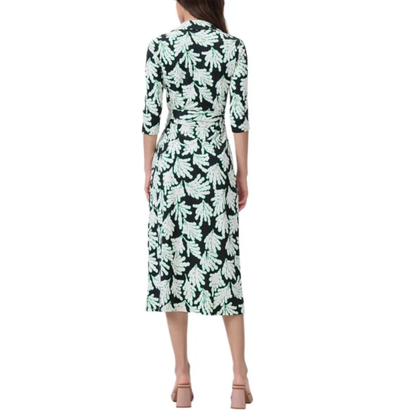 Diane Von Furstenberg FW25 Long Sleeved Dress Women's Green-3